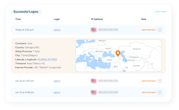 wordpress login tracking for successful logins. 